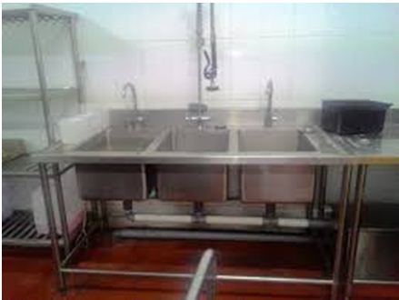 Triple Sink Stainless